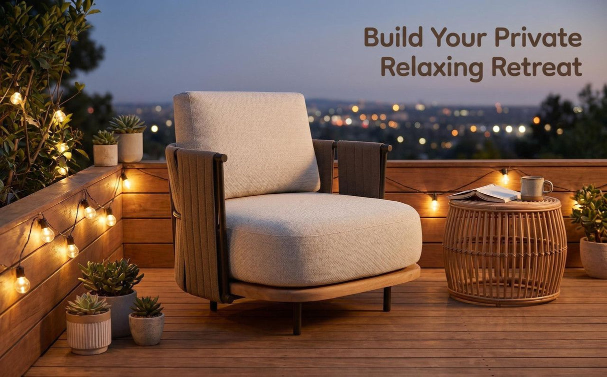 Greenwell Point Single Outdoor Sofa Chair, Light Grey