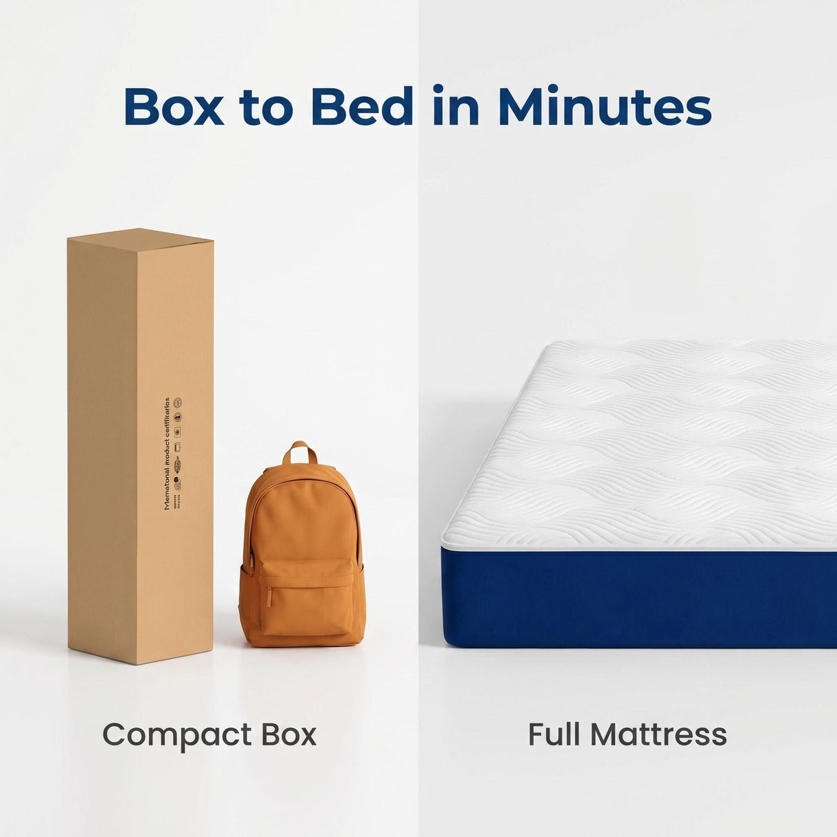 Gel memory foam pocket spring mattress, 25cm queen