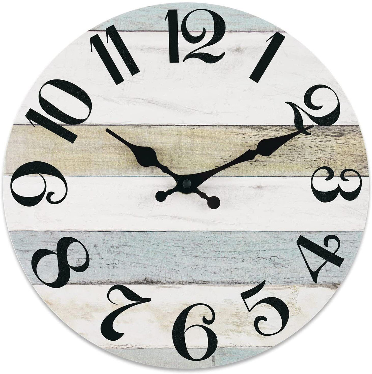 Wooden Silent Wall Clock No.17, 10 Inch