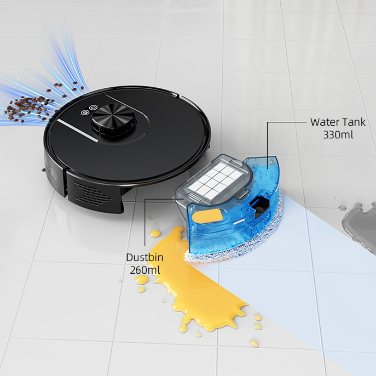Dresden Smart Robot Vacuum and Mop, Self Emptying Dock, 3500Pa, LDS Navigation