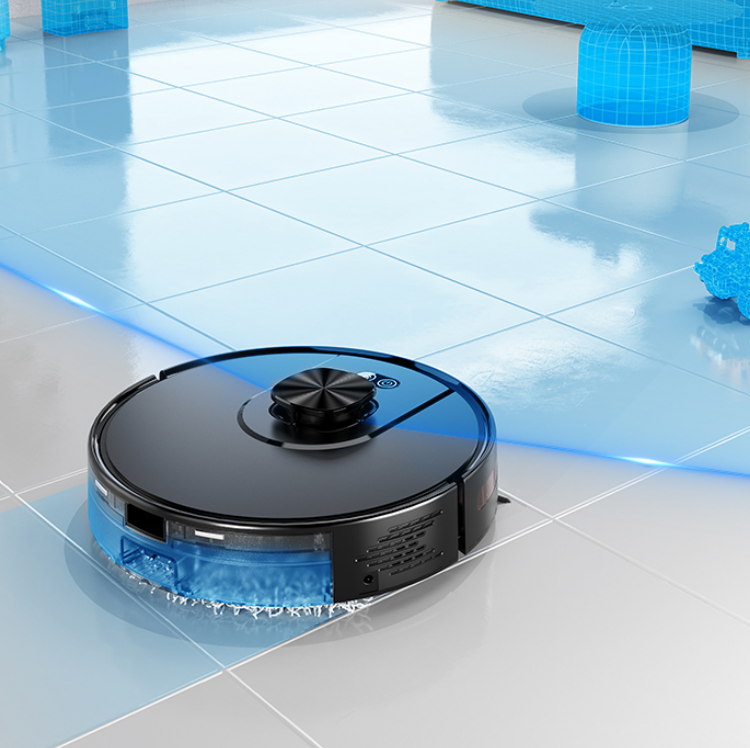 Dresden Smart Robot Vacuum and Mop, Self Emptying Dock, 3500Pa, LDS Navigation