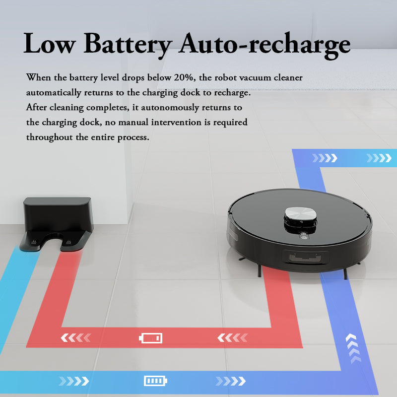 Leipzig Robot Vacuum and Mop, 3 in 1, 3500Pa, LDS Navigation, App Control