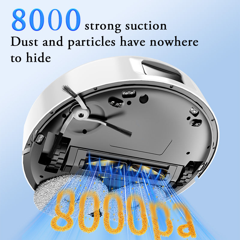 Bremen Robot Vacuum and Mop, 3 in 1, 4000Pa, LiDAR Navigation