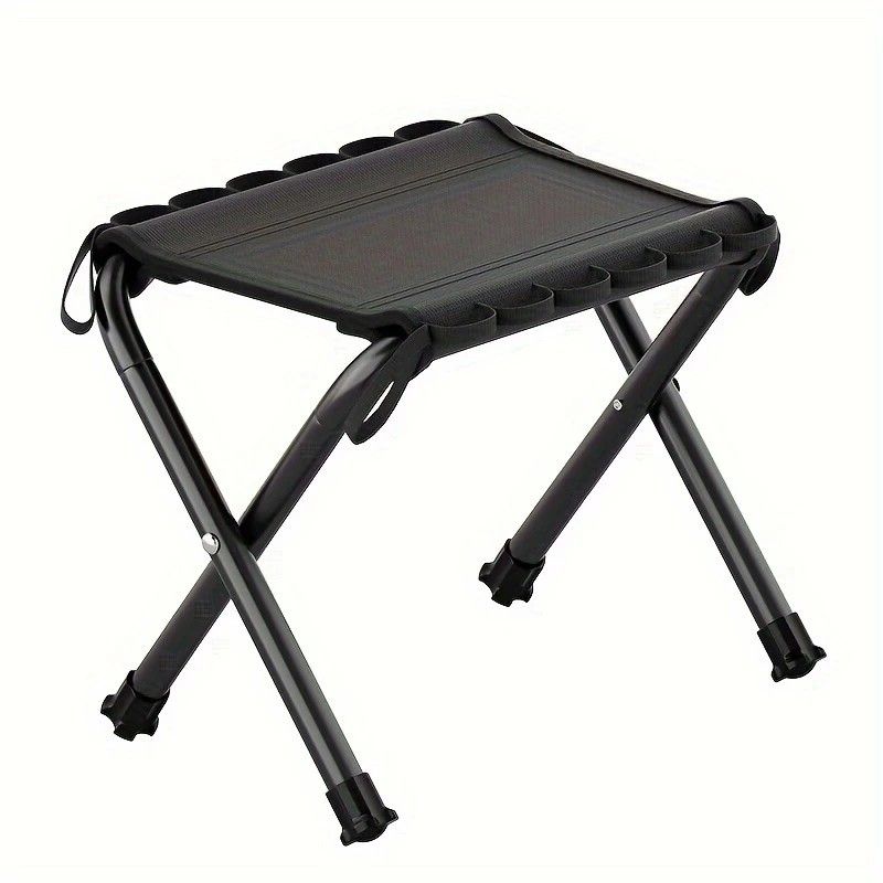 Ellery Folding Camp Stool, Black