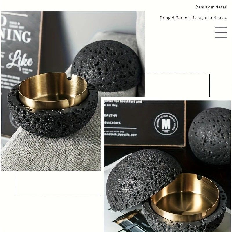 Orvieto Concrete Ashtray, Rock White