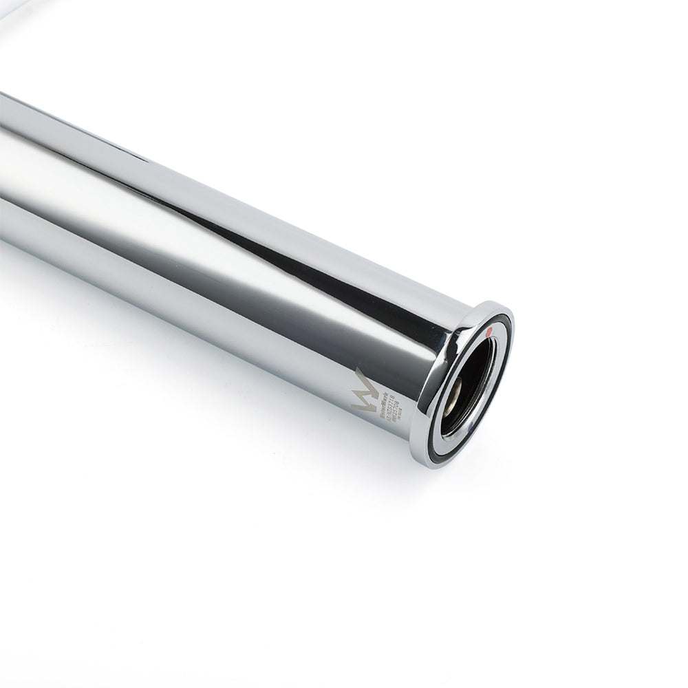 Tall Round Basin Mixer Tap in Polished Chrome