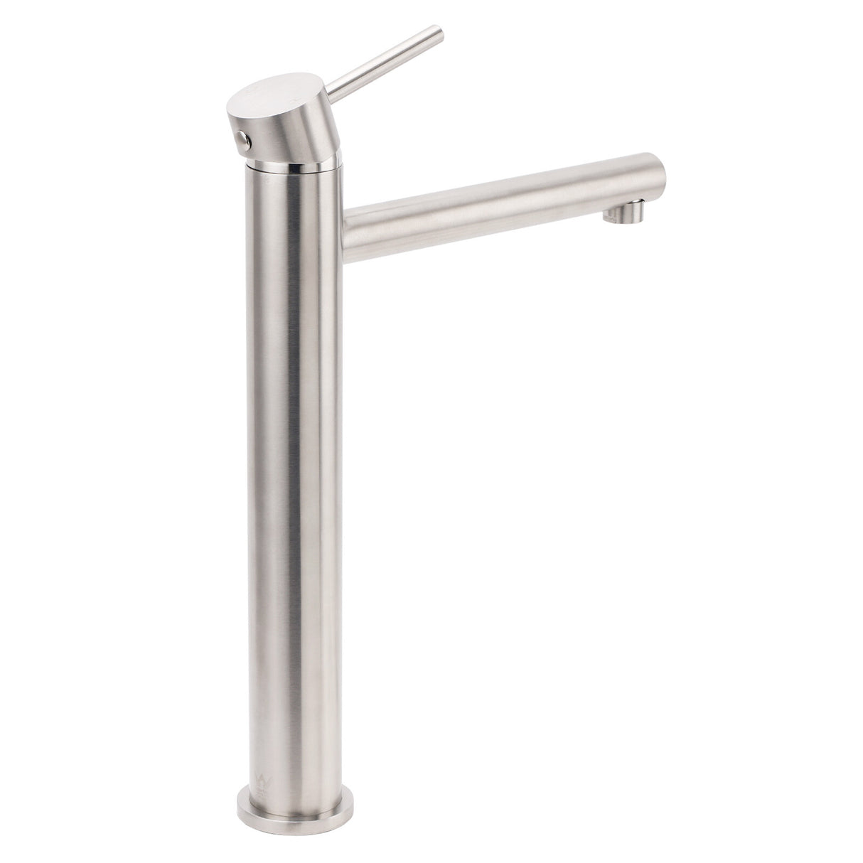 Round Basin Mixer Tap, Brushed Nickel