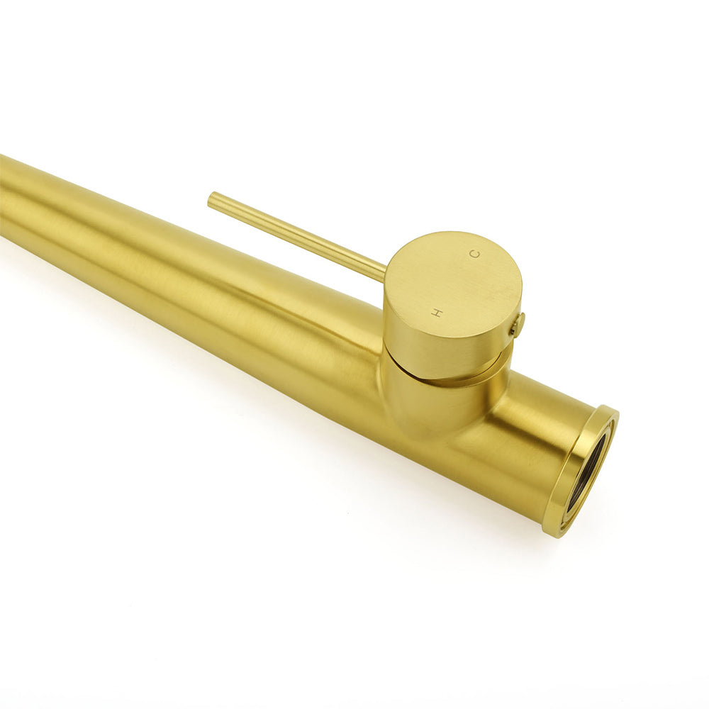 Kitchen Sink Mixer Tap with Swivel Spout, Brushed Gold