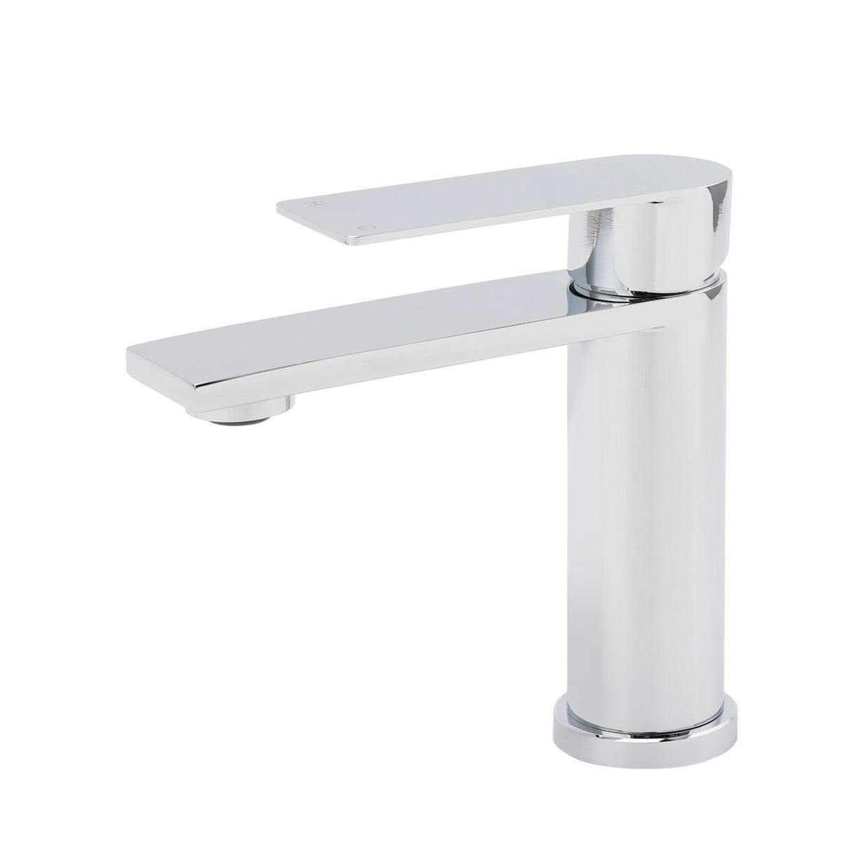 Chrome Square Short Basin Mixer Tap image 1
