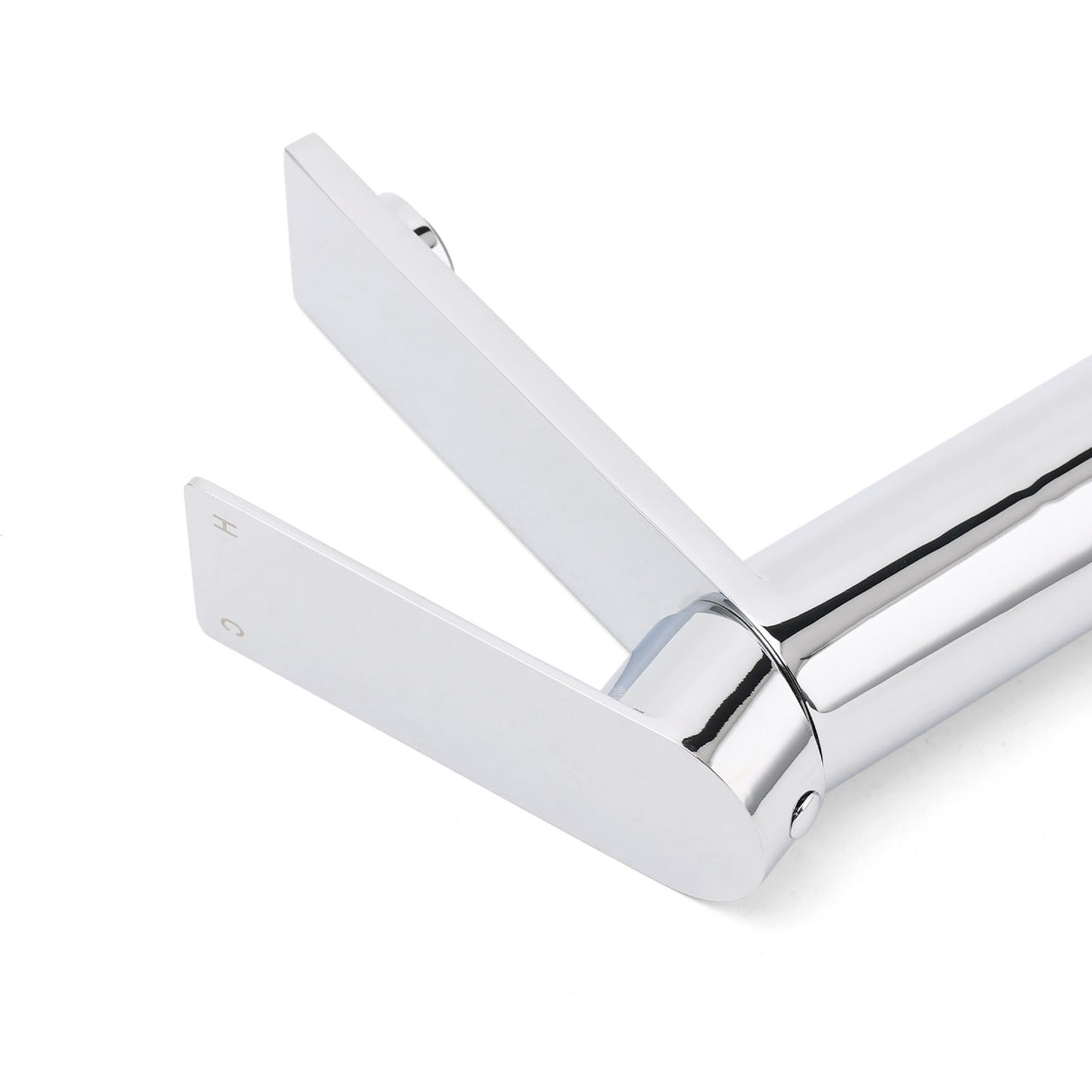 Chrome Square Short Basin Mixer Tap image 5