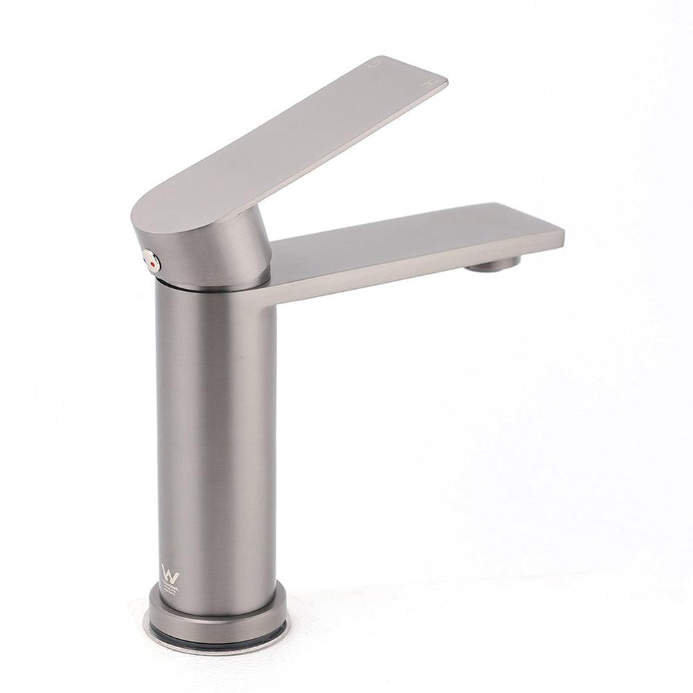 Gun Metal Square Basin Mixer Tap