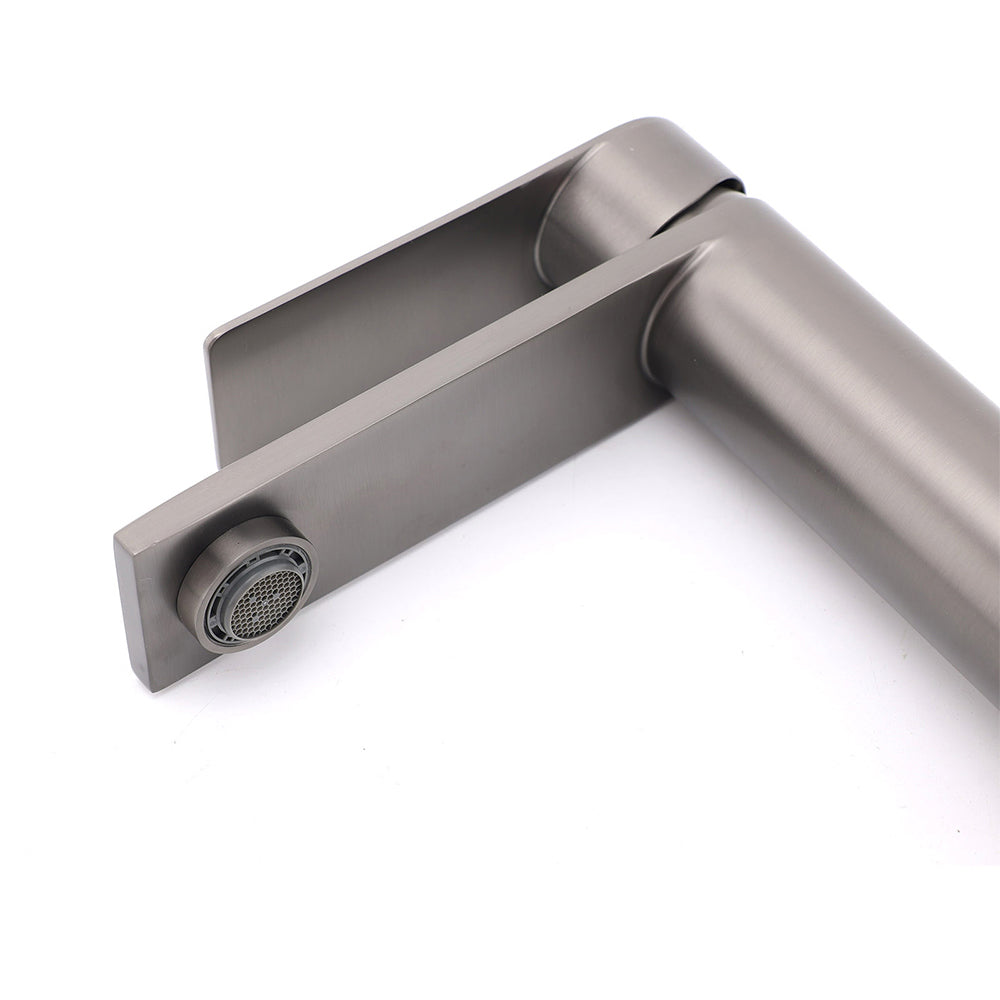 Gun Metal Square Basin Mixer Tap