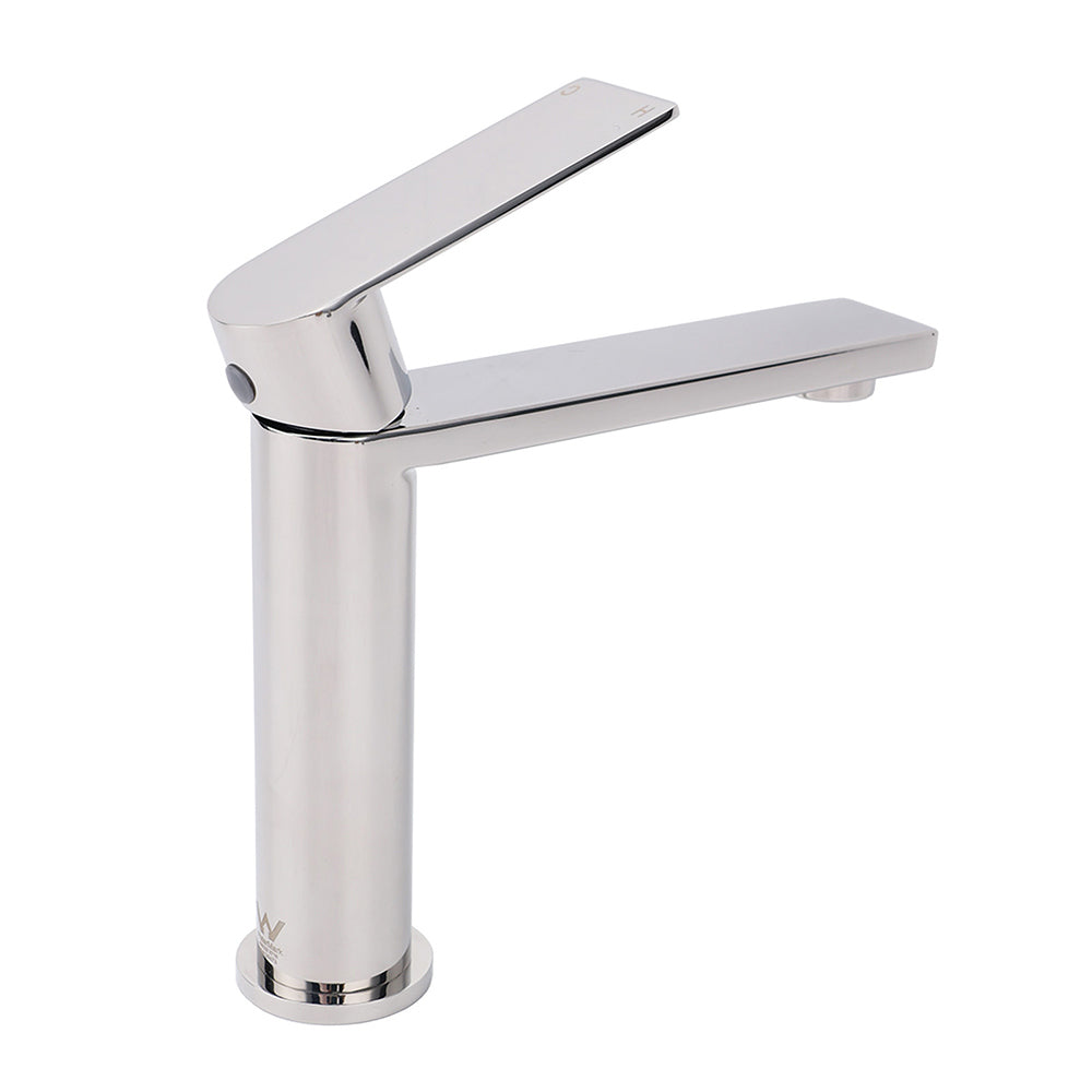 Polished Chrome Square Short Basin Mixer Tap image 3