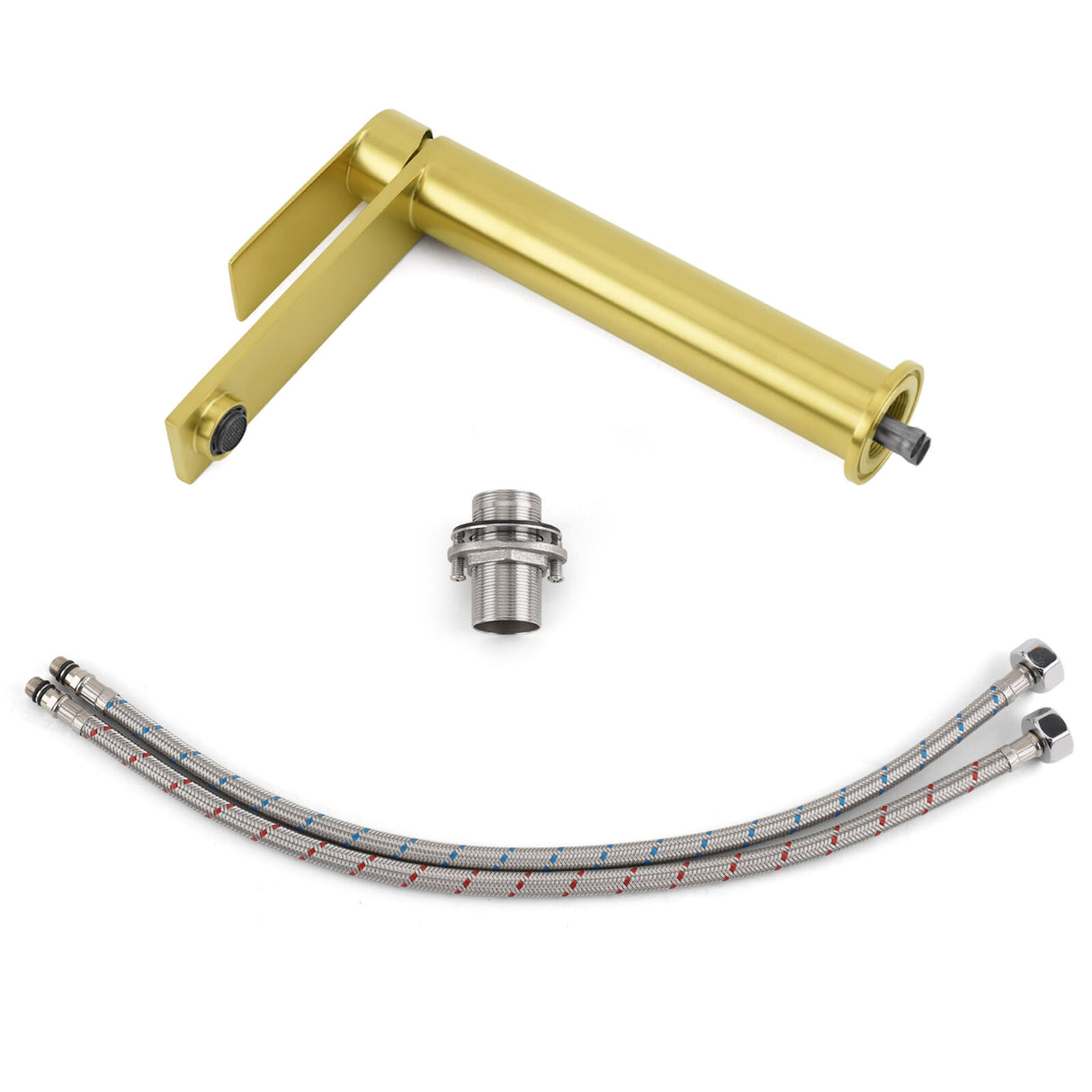 Tall Basin Mixer Tap, Brushed Gold