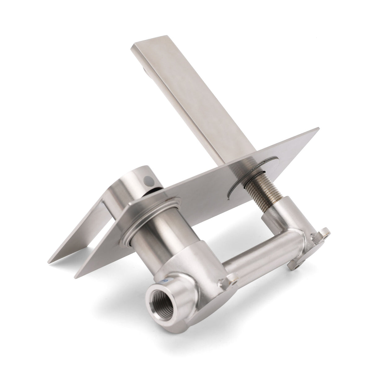 Concealed Wall Mounted Basin Mixer Tap, Square, Brushed Nickel