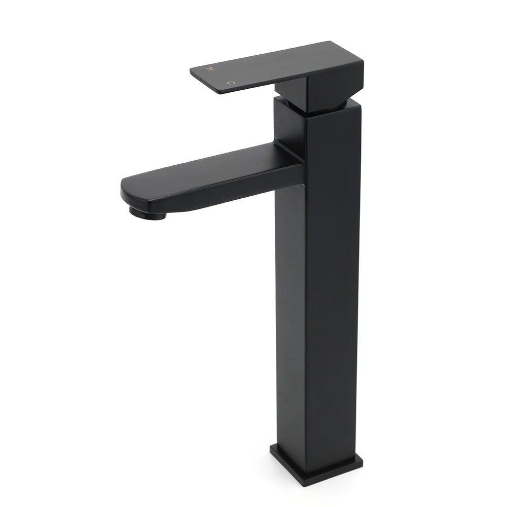 Tall Basin Mixer Tap, Matte Black