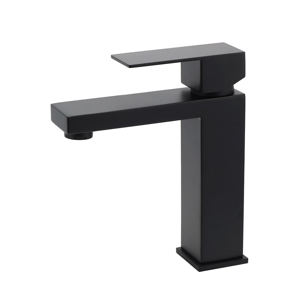 Matt Black Square Basin Mixer Tap
