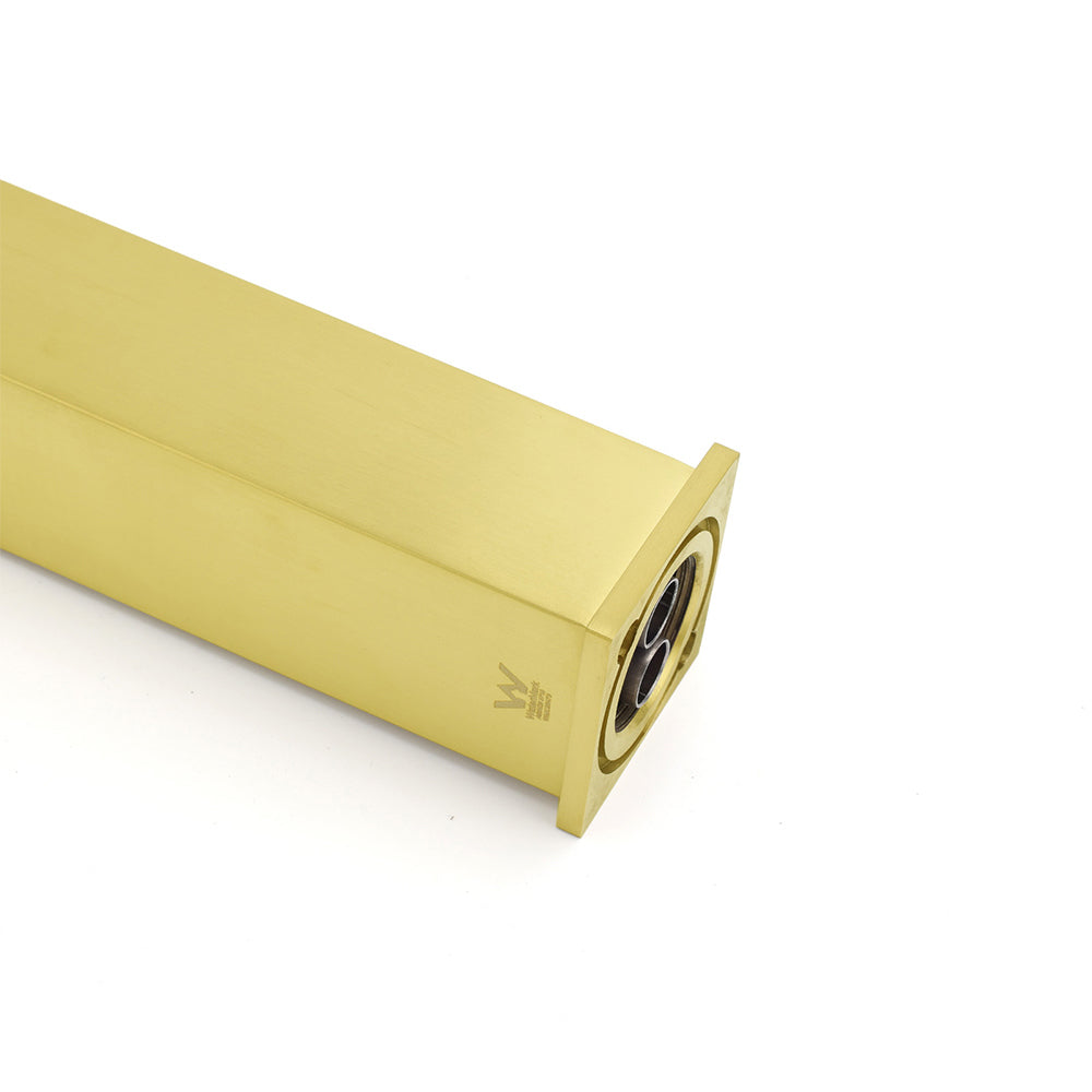 Square Tall Basin Mixer Tap, Brushed Gold