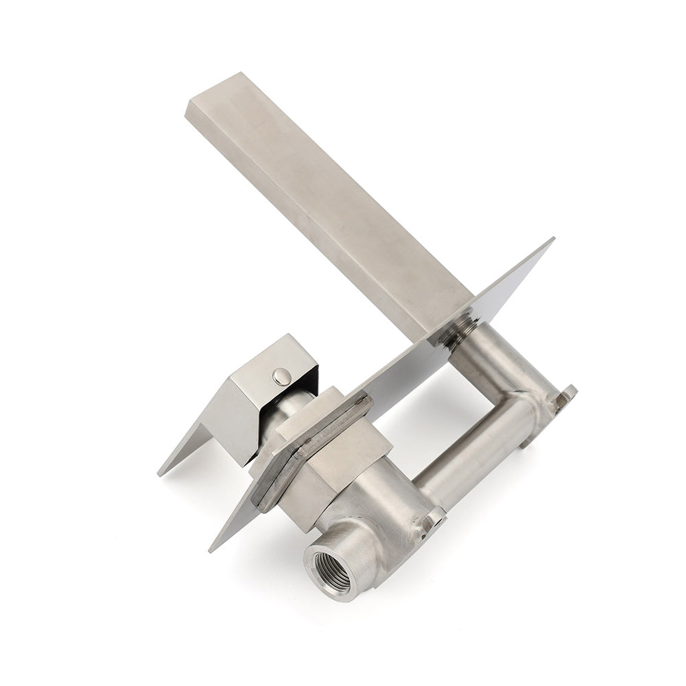 Square Wall Mounted Basin Mixer Tap, Brushed Nickel