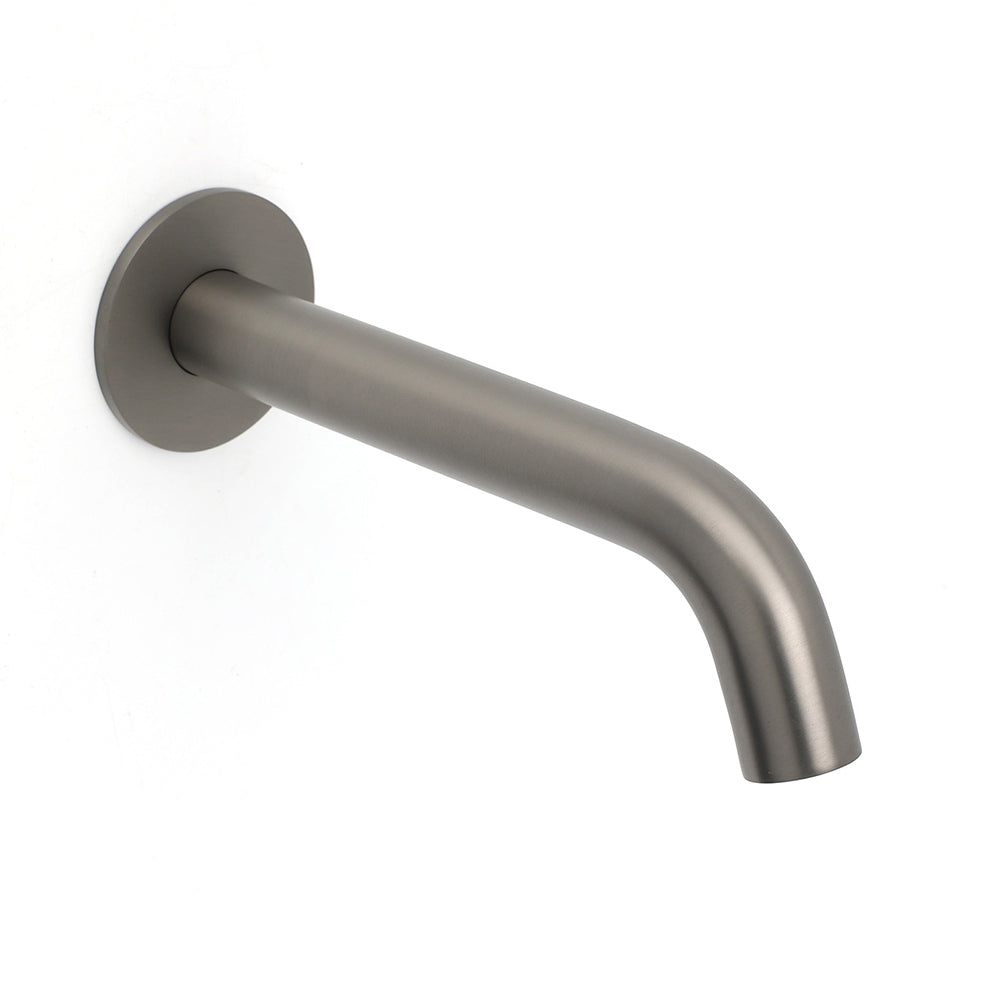 Gun Metal Grey Round Curved Bath Spout image 3