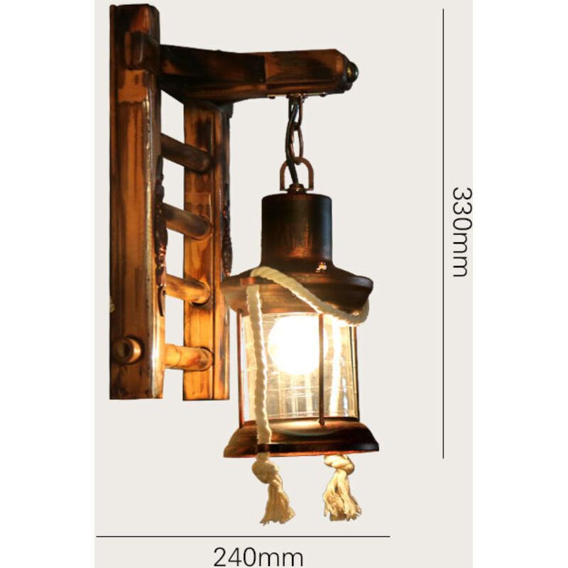 Vintage Industrial Iron Wall Light E27 outdoor wall lamp 3