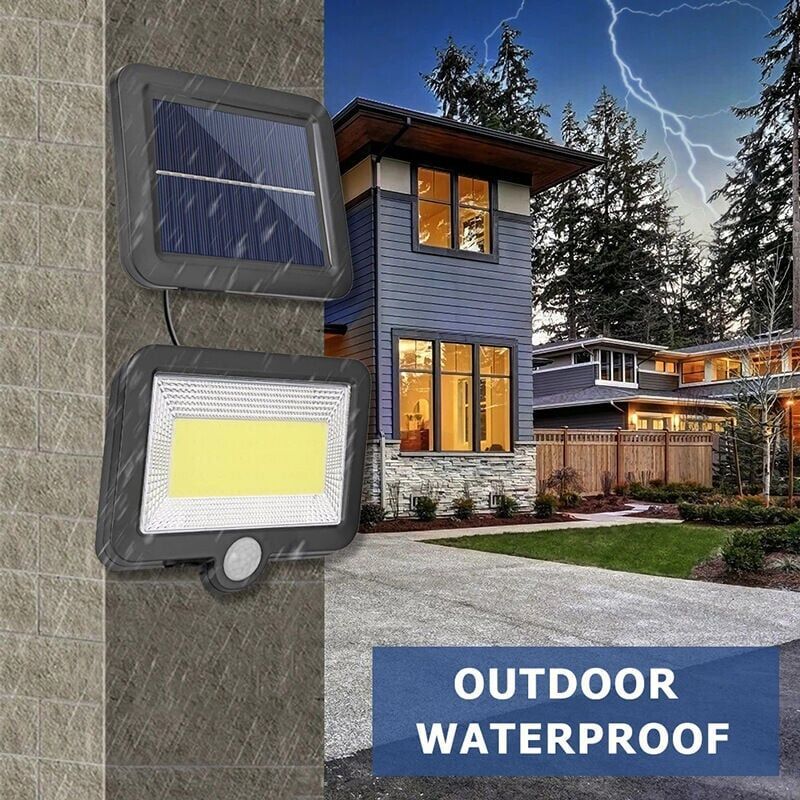 Ceglie Solar Motion Sensor Wall Light, 56 LED, IP65
