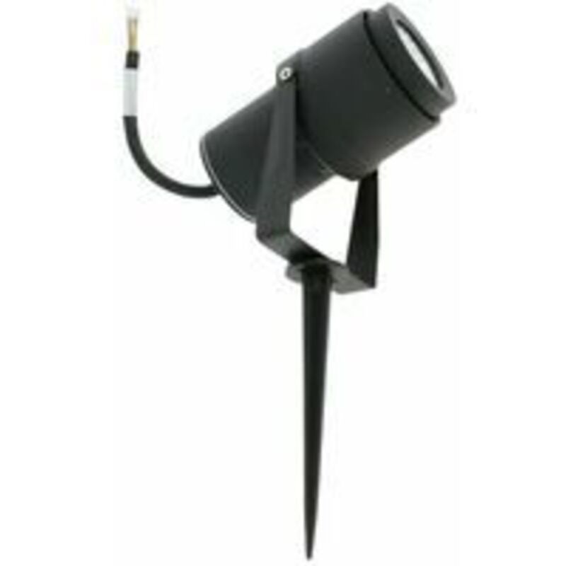 LED Garden Stake Spotlight, 12W Black Neutral White