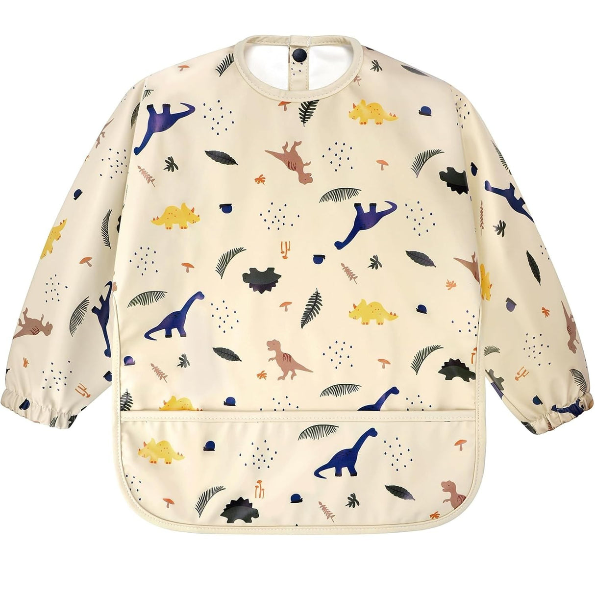 Long sleeve waterproof baby bib and toddler smock