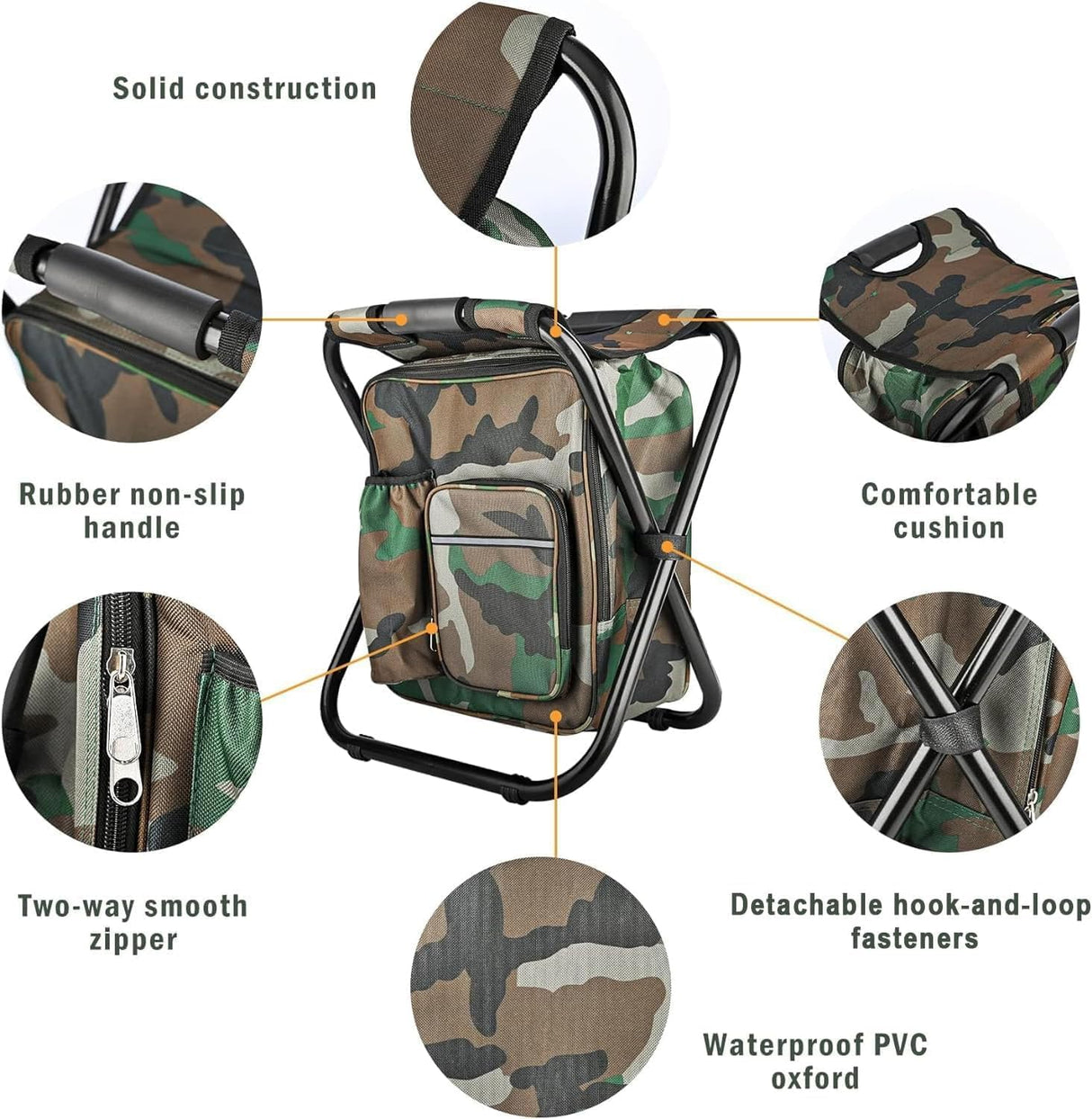 Kata Tjuta Compact Folding Camp Chair, Camouflage
