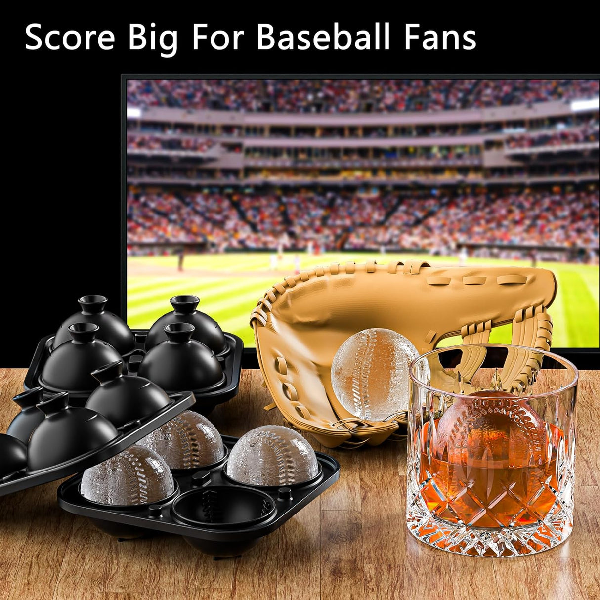 Barrea Ice Mould, Baseball Sphere, 2.2 Inch