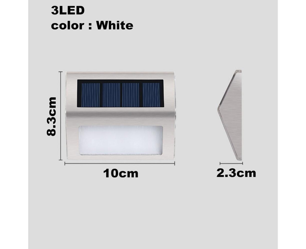 Solar Step Lights, Warm White 2 Pack