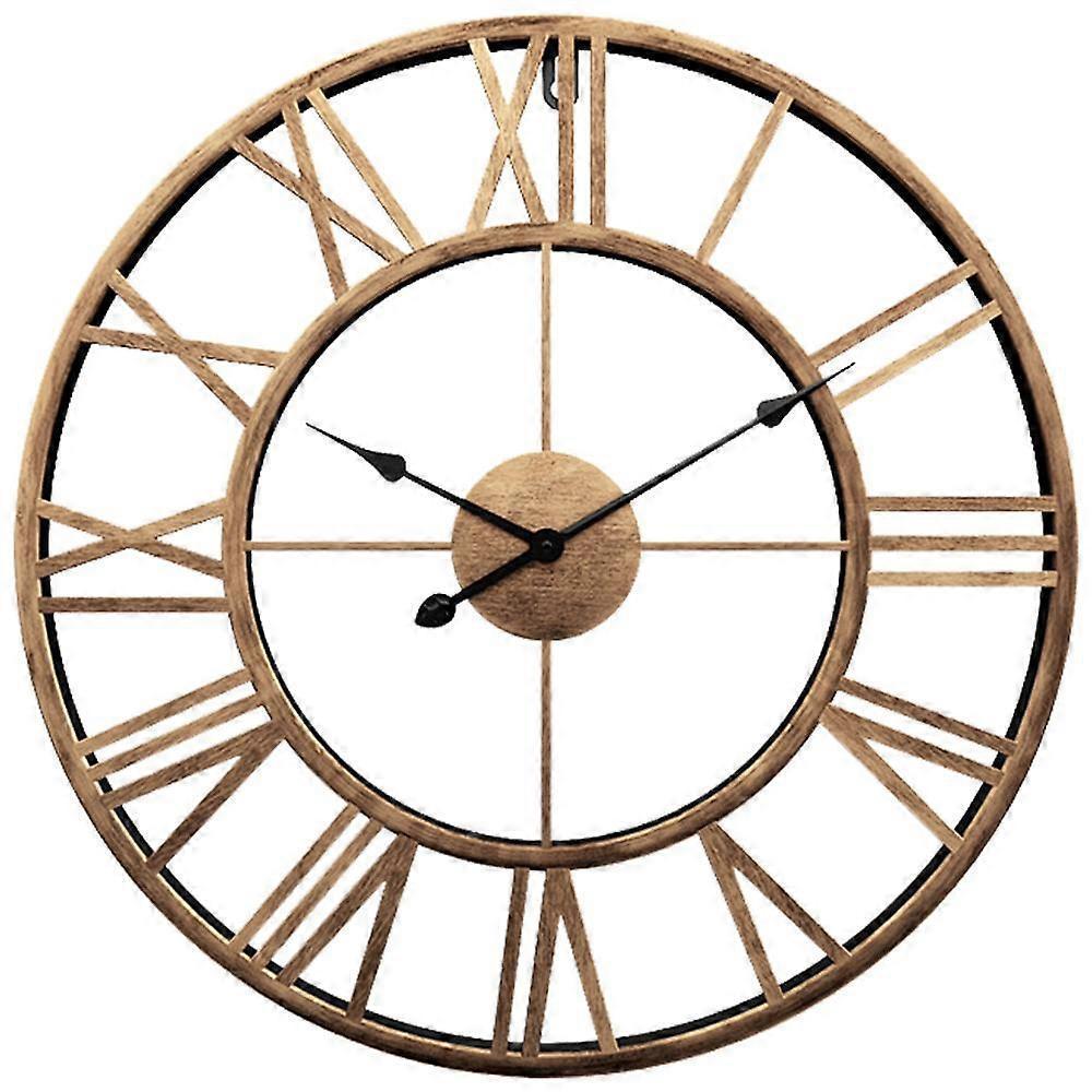 Openwork metal wall clock 40cm front view