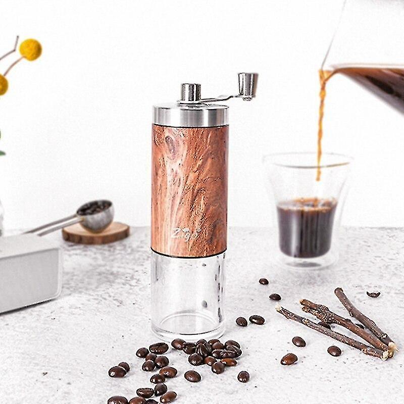 Siracusa Coffee Grinder, Manual, Stainless Steel and Wood, Conical Burr