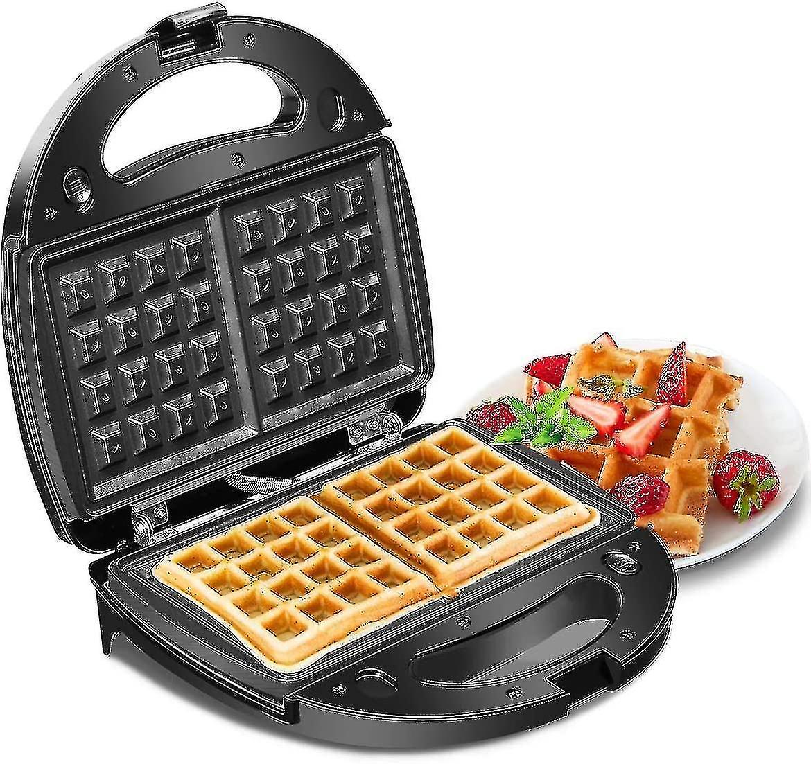 Toasted sandwich being pressed in the non stick sandwich plates