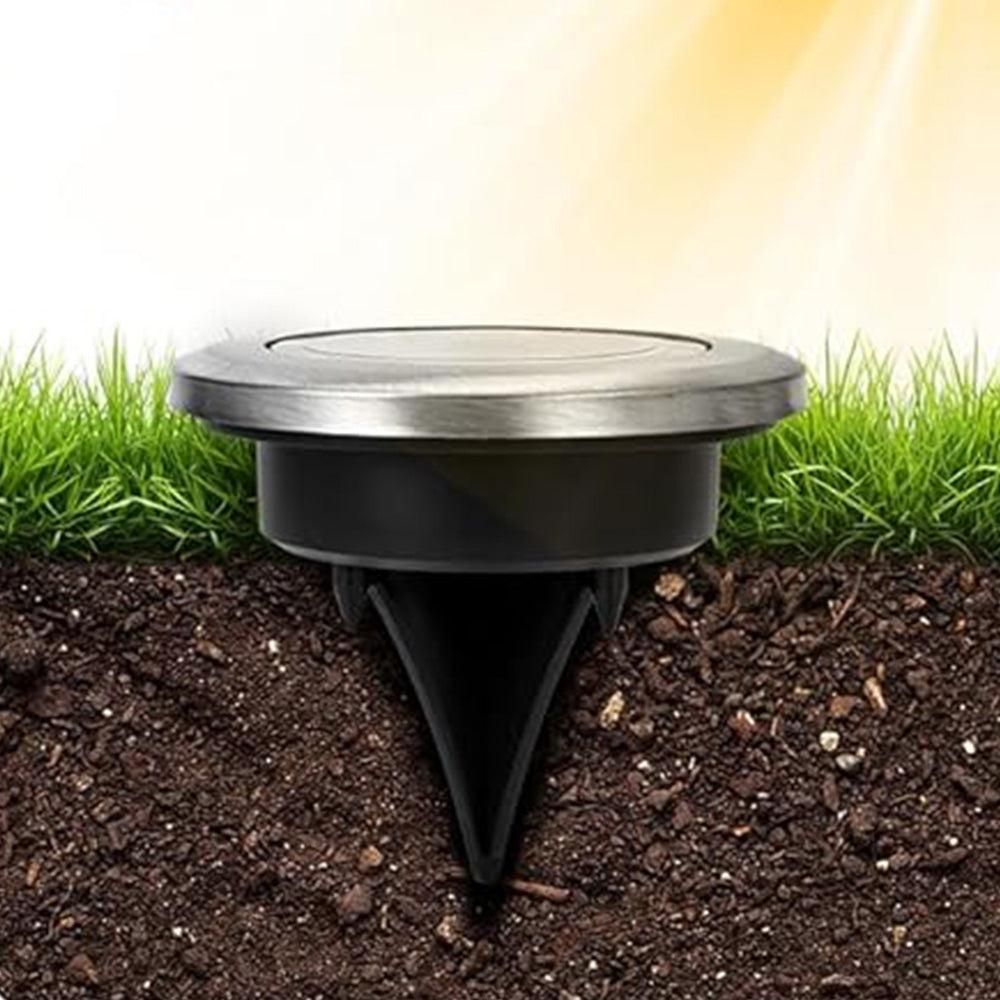 Mini Solar Ground Lights, White 10 Pack