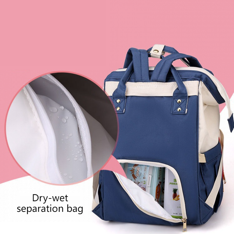 Baby Nappy Bag Backpack with Insulated Bottle Pockets Green