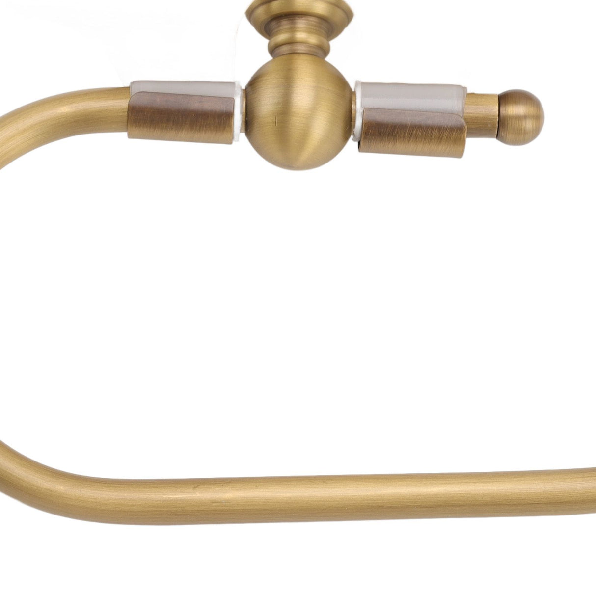 Porto Vecchio Toilet Paper Holder, Porcelain Decoration, Wall Mounted, Antique Brass