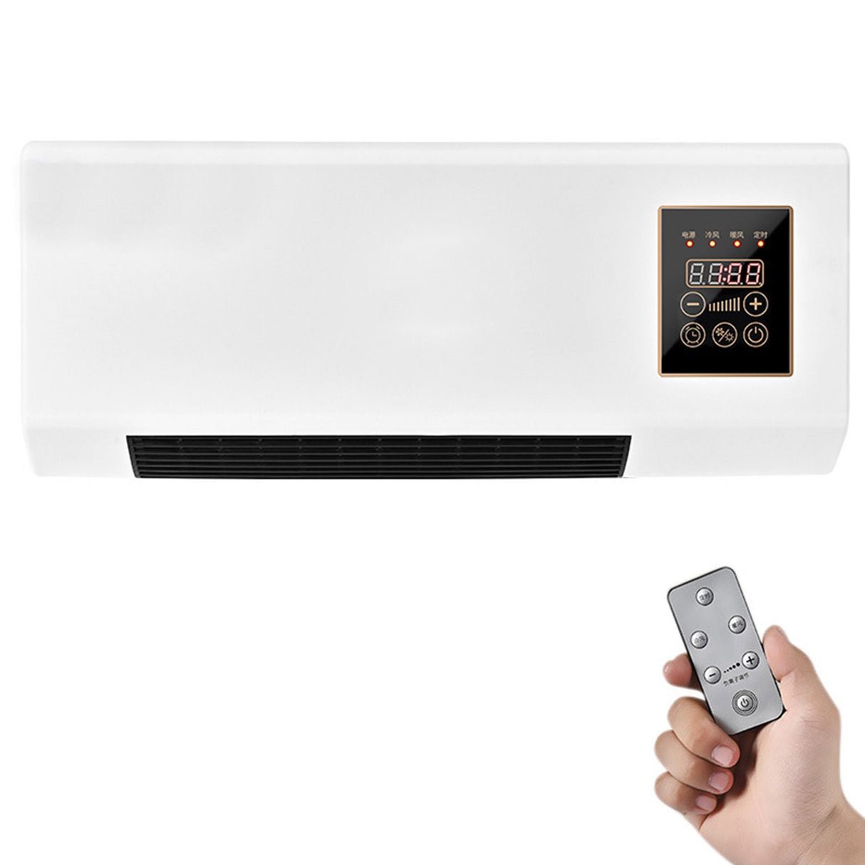 Comabbio white wall mounted mini split air conditioner with remote