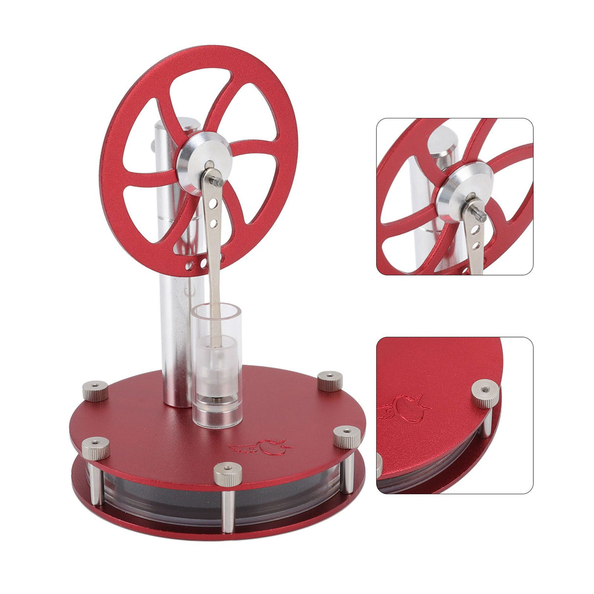 Stirling engine model used for a classroom physics demonstration