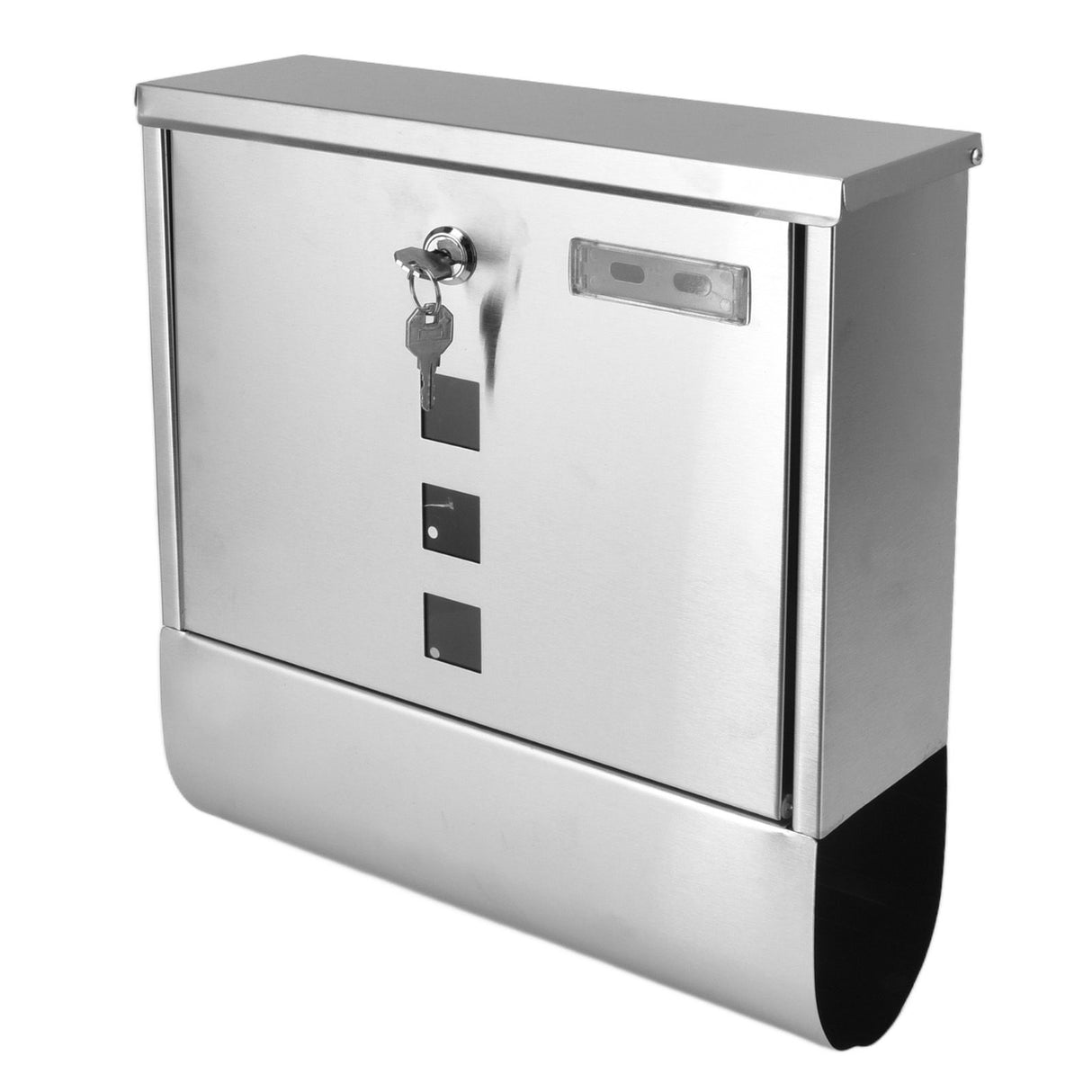 Stainless steel wall-mounted locking mailbox with narrow slot - image 7