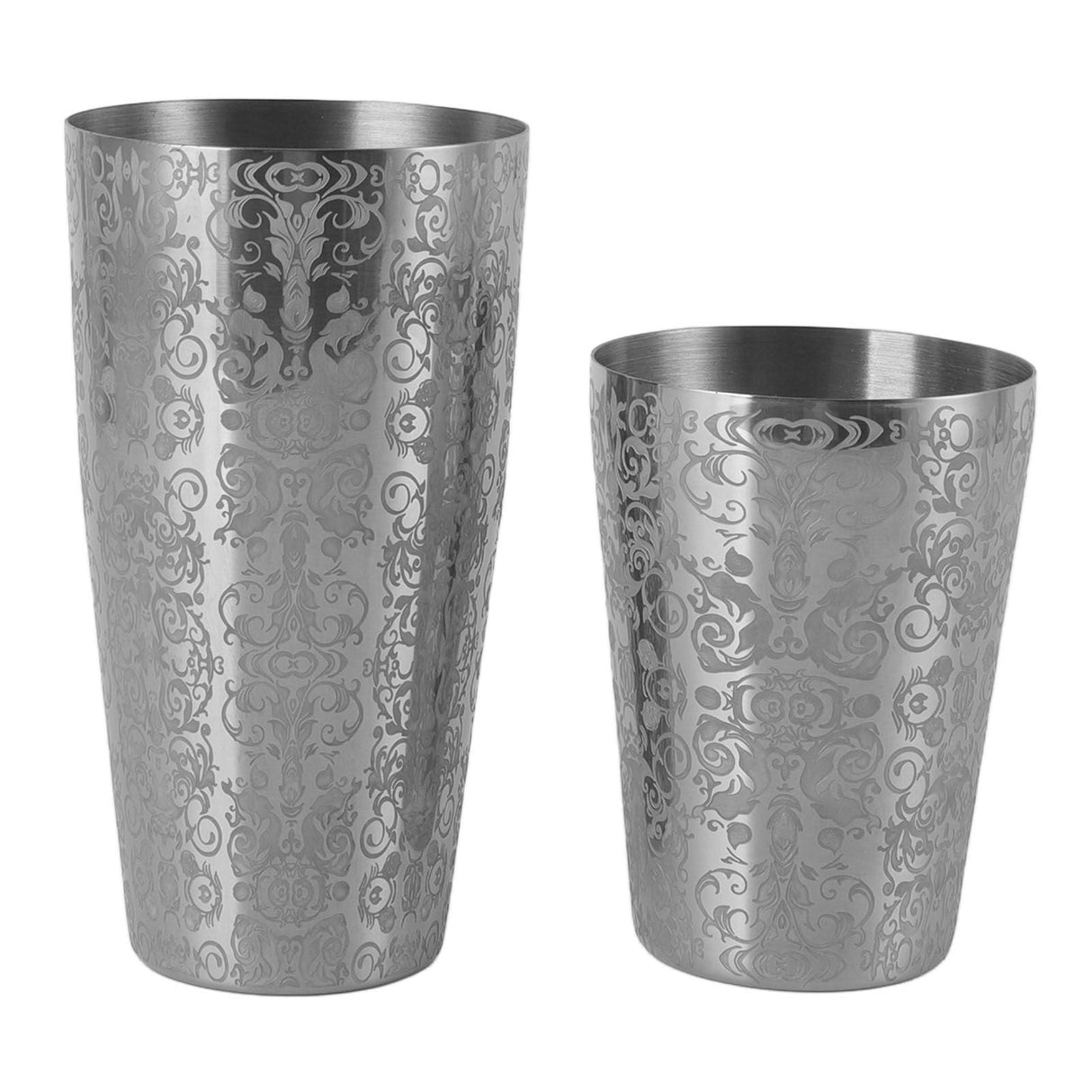 Poowong silver stainless steel cocktail shaker set on a home bar