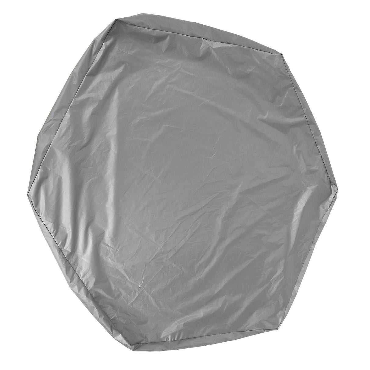 Hexagon Sandpit Cover with Drawstring, Waterproof, Grey