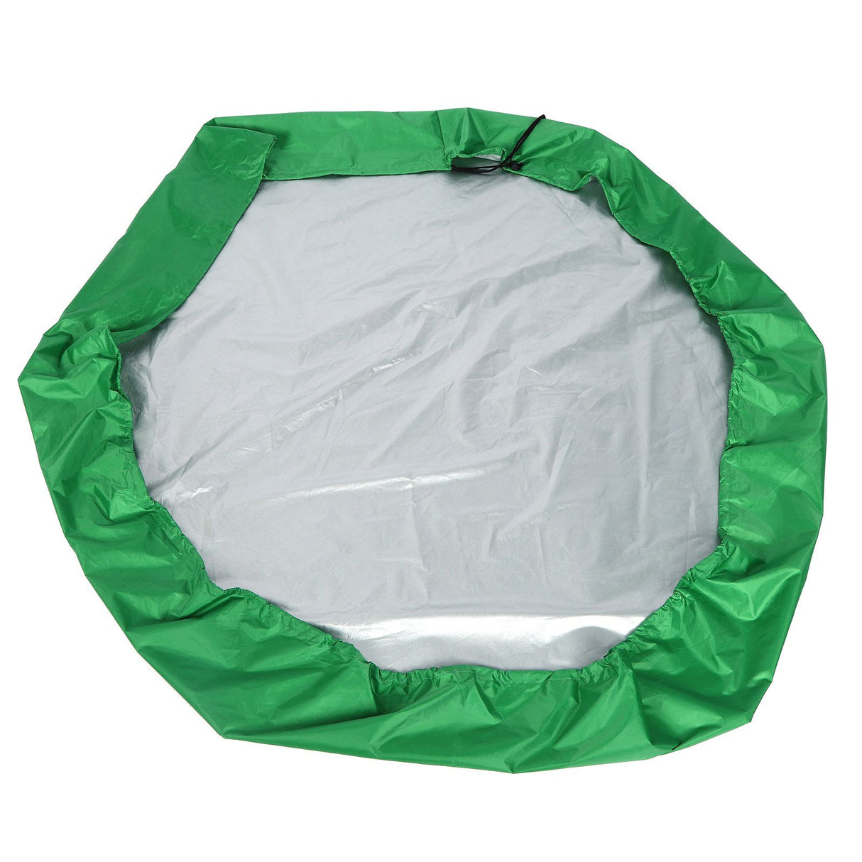 Hexagon Sandpit Cover with Drawstring, Waterproof, Green
