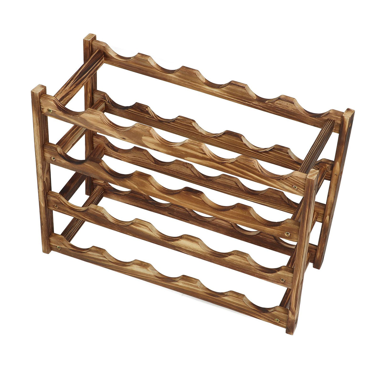 20 bottle 4 tier timber wine rack