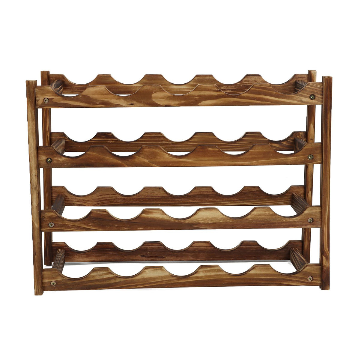 20 bottle 4 tier timber wine rack