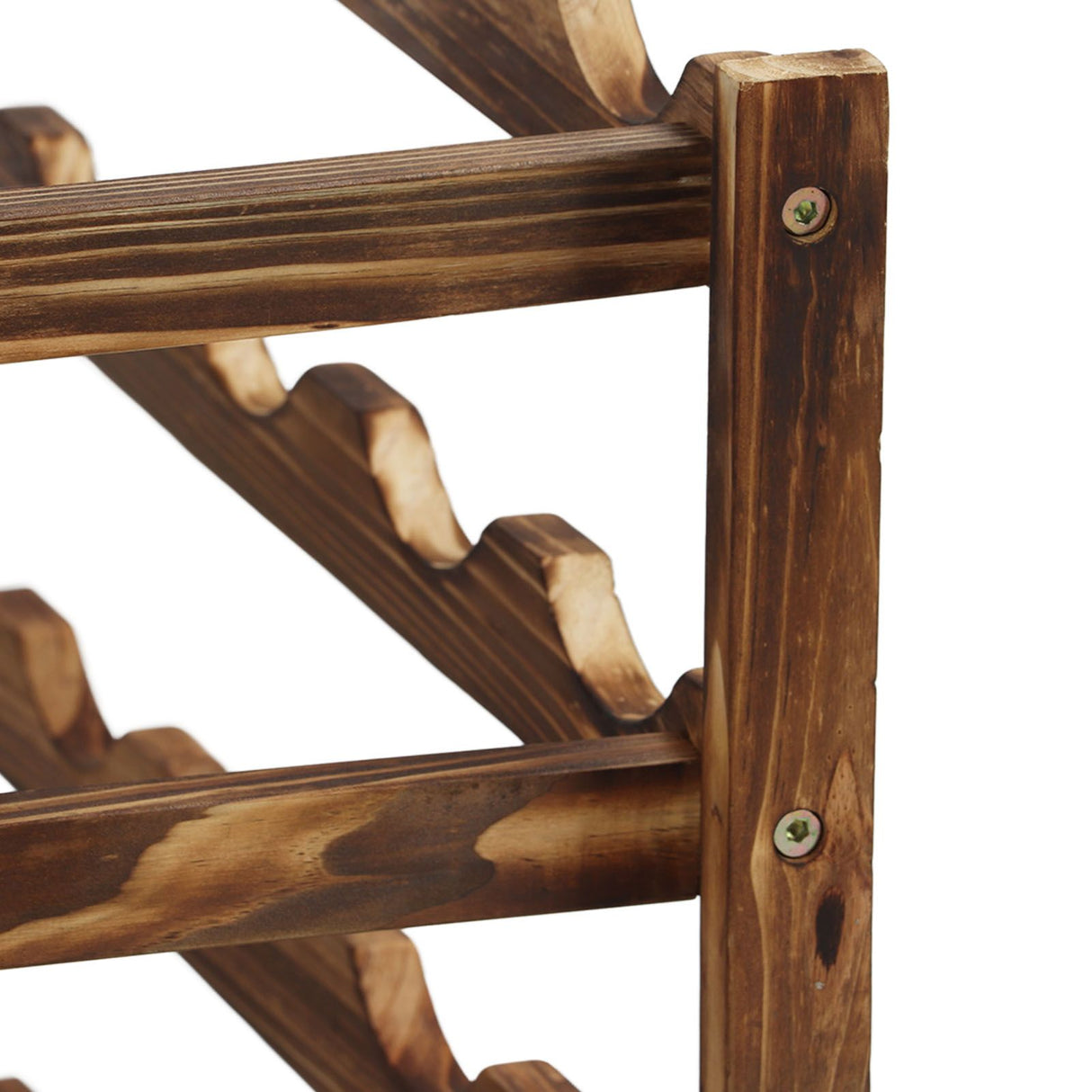 20 bottle 4 tier timber wine rack