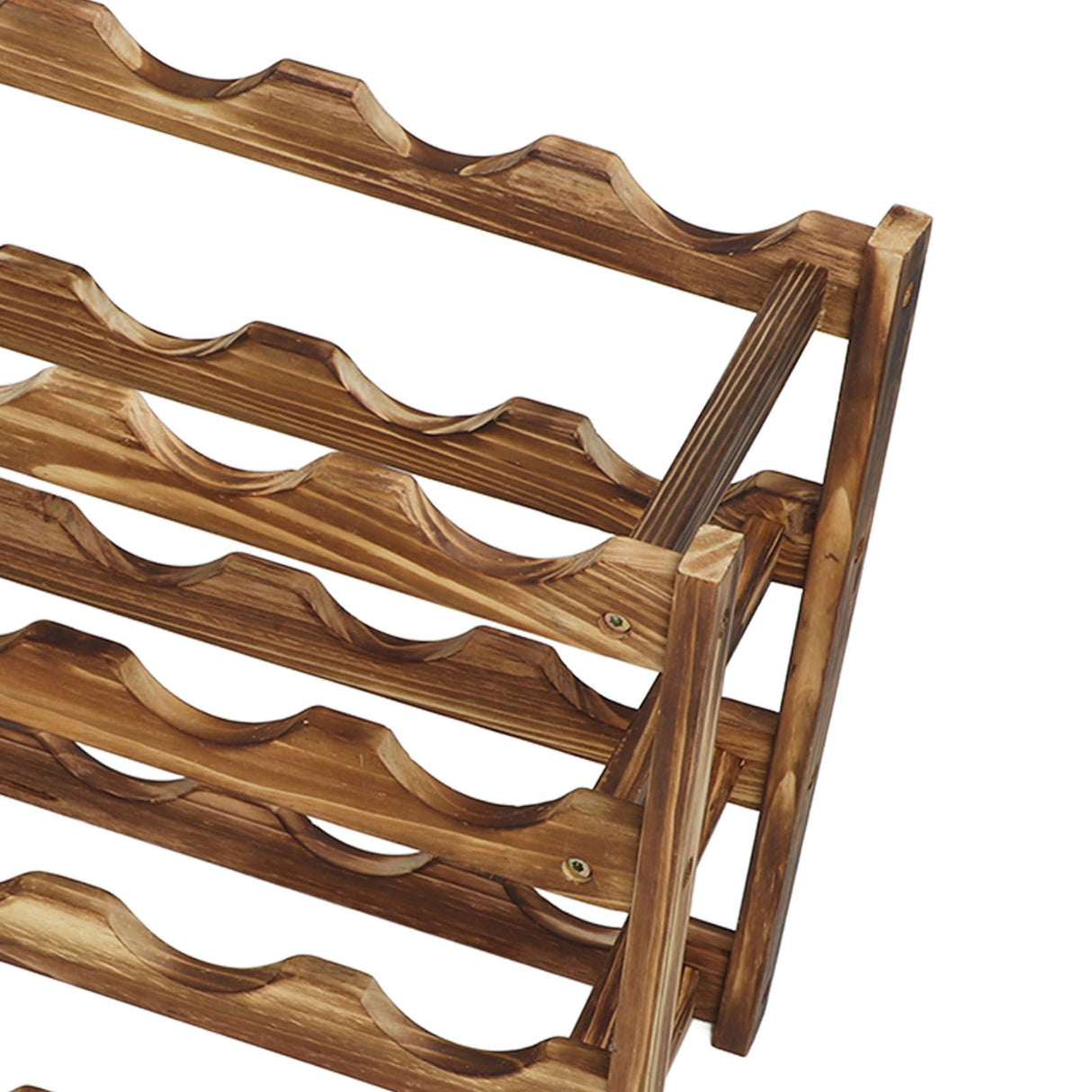 20 bottle 4 tier timber wine rack