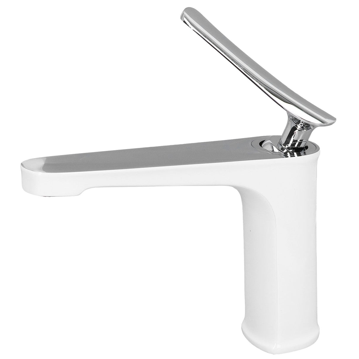 Top view of the single handle basin mixer tap body