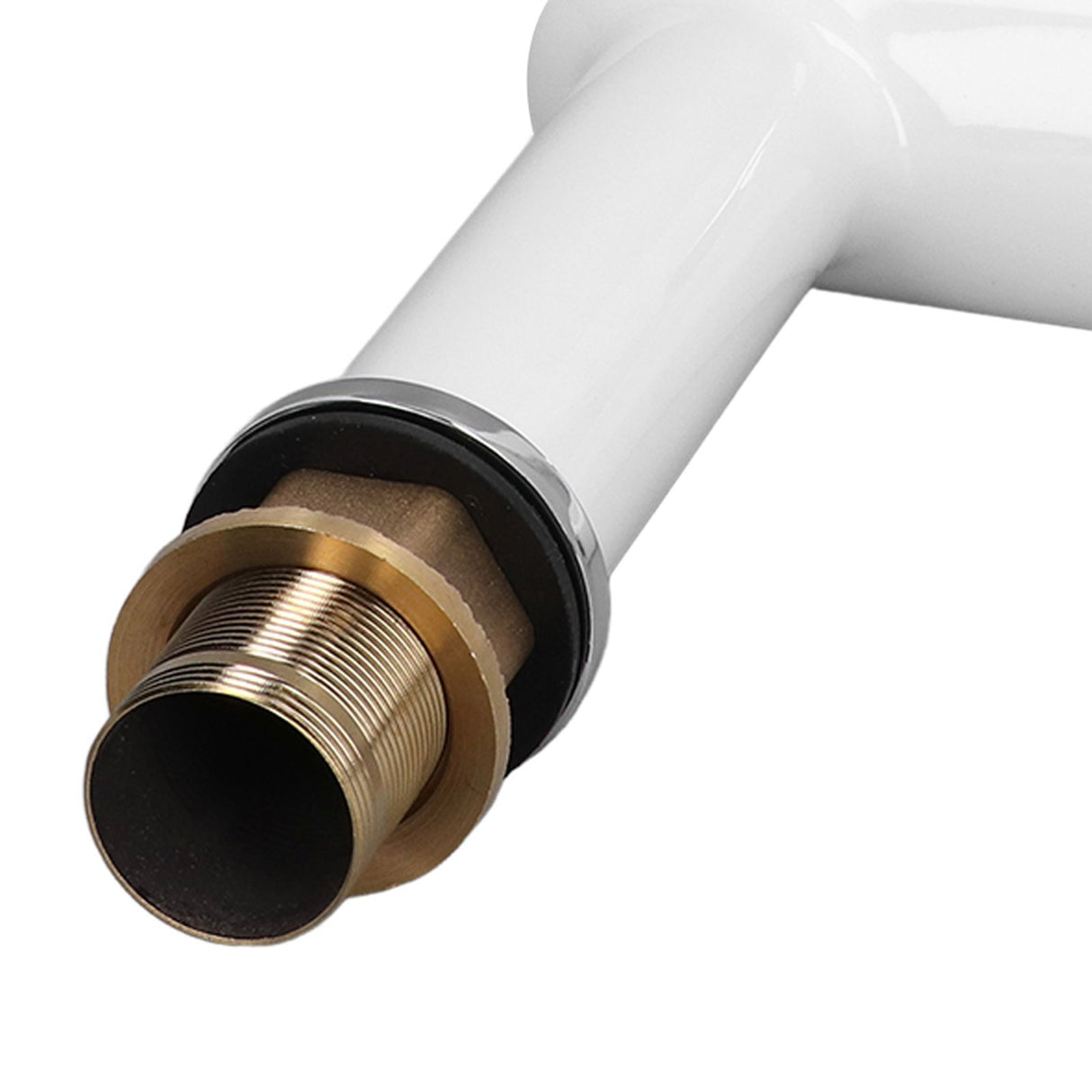 Connection hoses supplied with the white silver basin mixer