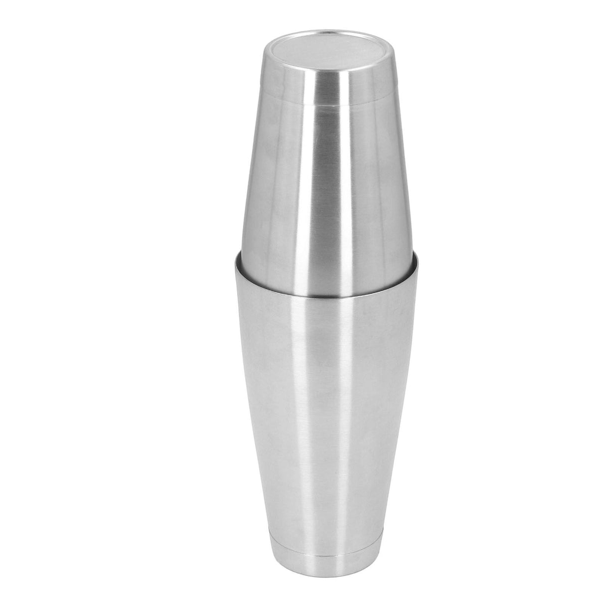 Langwarrin South weighted stainless steel Boston cocktail shaker on a bar counter